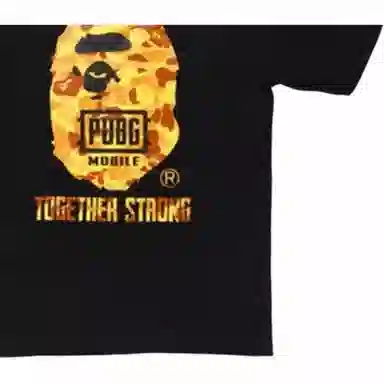 A BATHING APE x PUBG Tee Orange