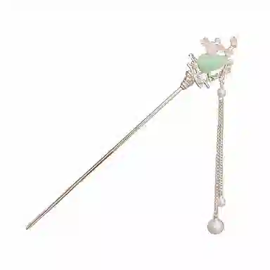 【爱意随风起】 指尖瑰宝 新中式梅花葫芦流苏复古后脑勺盘发古风步摇福禄平安通勤百搭简约文艺范 镀银 发簪 女款