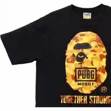 A BATHING APE x PUBG Tee Orange