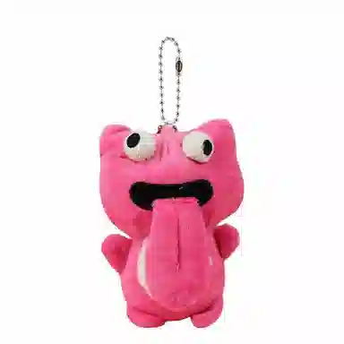 千桐 搞怪吐舌磁吸青蛙卡通治愈创意手机绳包包挂饰行李箱卡通玩偶#好运 毛绒 挂件 男女同款情侣款