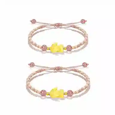 饰伴 【灵瑞貔貅·腕间纳福】招财可爱精致小众好运 合金 手绳 男女同款情侣款