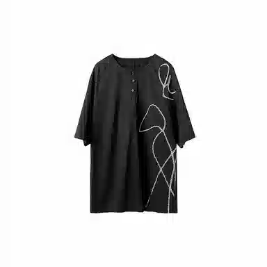 Huànxiàngzhě Embroidered T-Shirt Black