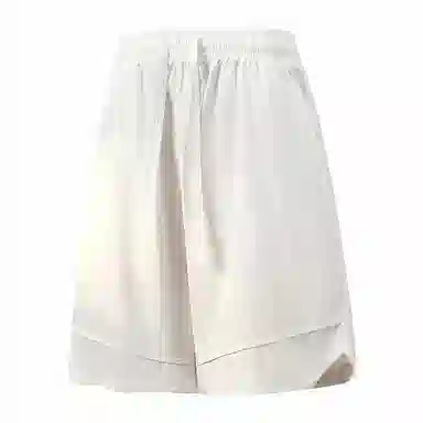 兰缪 日系简约纯色基础款日常通勤舒适美式复古透气户外运动百搭宽松五分裤休闲短裤 男女同款