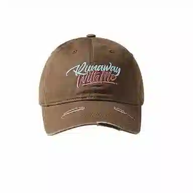 杨同学 深顶大头围破洞 棉 棒球帽 男女同款情侣款