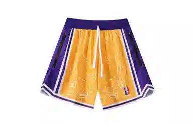 木林森 腰果花系列 美式复古运动纯色篮球裤 男女同款