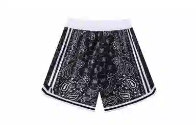 木林森 腰果花系列 美式复古运动纯色篮球裤 男女同款