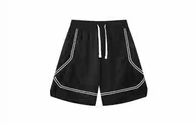 木林森 美式宽松马拉松健身四分跑步训练速干运动篮球裤 男女同款