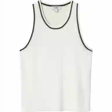 COS Ribbed Tank Top White
