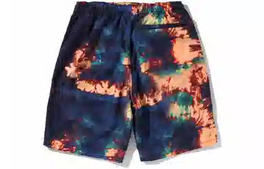 A BATHING APE Bape Tie Dye Beach Shorts