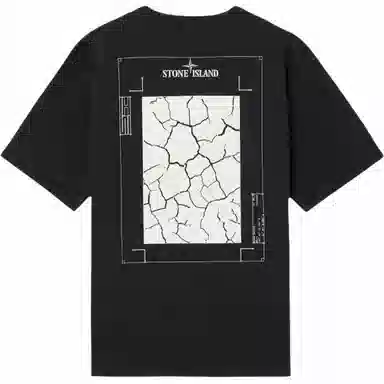 Stone Island Logo Back Print T-Shirt Black