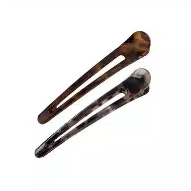 左欧 豹纹刘海前额侧边顶鸭嘴无痕化妆洗脸 亚克力 发夹 女款