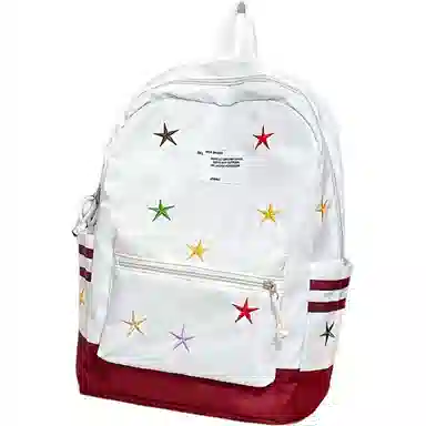 垣途者 高颜值彩色星星日系简约 尼龙 双肩包 男女同款情侣款 多色