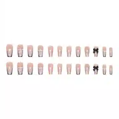 馨枕居 成熟大气芭蕾  穿戴甲 中长款黑色跳色 纯色