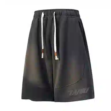 兰缪 美式基础款日常通勤舒适亲肤宽松休闲短裤 男女同款