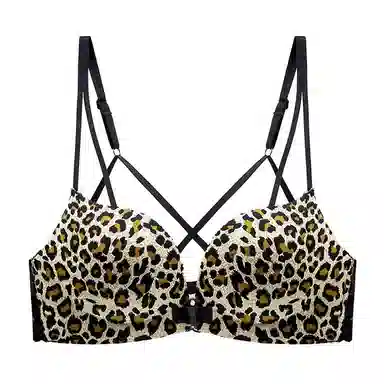 秀黛 性感豹纹美背无痕聚拢文胸 女款
