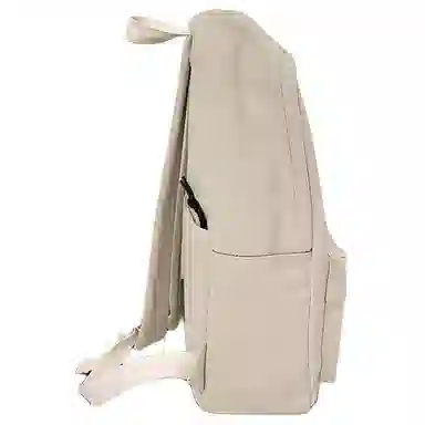 醇龙 书包大学生韩版简约纯色背包初中高中生 帆布 帆布包双肩包 常规 女款 黑色/米色