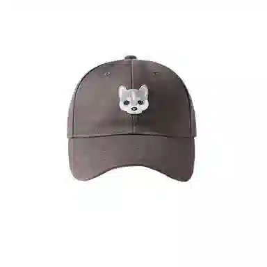 杨同学 小狗刺绣帽 棉 鸭舌帽 男女同款情侣款