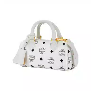 MCM Boston Mini White