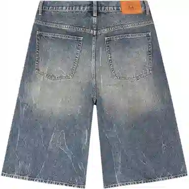 ROUTE 66 Retro Blue Denim Shorts