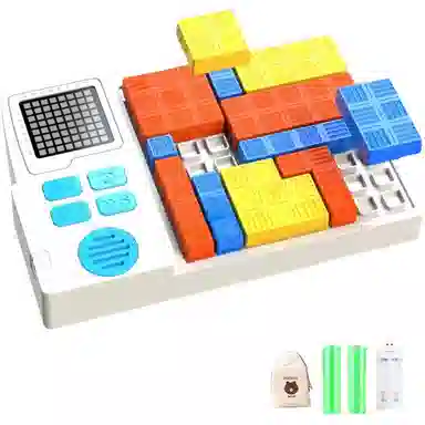 安可托 电子逻辑闯关拼图 智能俄罗斯方块 思维锻炼 早教益智玩具