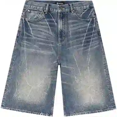 ROUTE 66 Retro Blue Denim Shorts