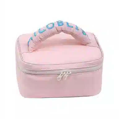 米甜兔 清新糖果色化妆包马卡龙色系手提包便携高颜值化妆品收纳袋随身洗漱包