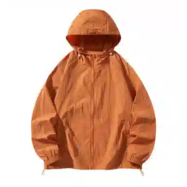 潮流舒适宽松美式时尚设计感简约山系户外露营通勤轻薄运动吸汗速干休闲多功能超轻透气凉感抽绳连帽情侣百搭外套防晒服 男女同款