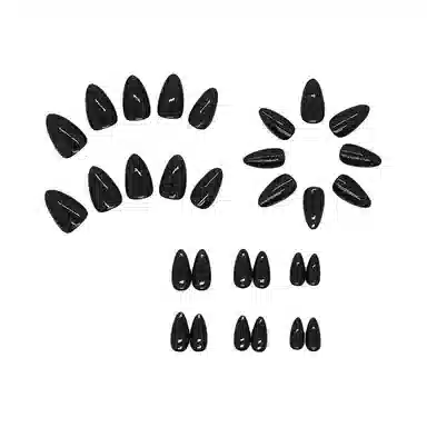 馨枕居 外贸  穿戴甲 杏仁黑色纯色