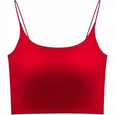 秀黛 纯色带胸垫后背镂空美背修身吊带 女款