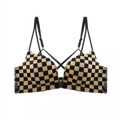 秀黛 性感豹纹美背无痕聚拢文胸 女款