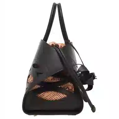 Ferragamo Back to Earth Large Handbag Morocco Brown