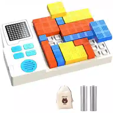 安可托 电子逻辑闯关拼图 智能俄罗斯方块 思维锻炼 早教益智玩具