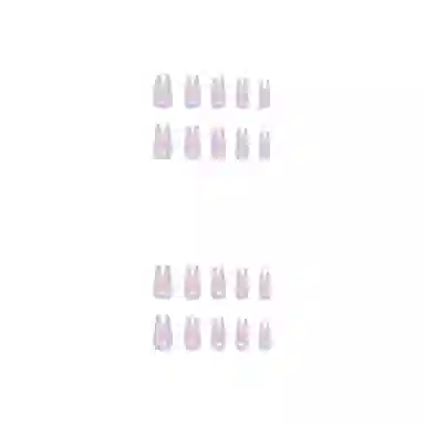 馨枕居 冰透清冷感猫眼温柔  穿戴甲 中梯流光芋紫渐变 法式