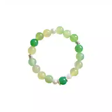 【浪漫日常】 指尖瑰宝 绿色小清新葡萄简约通勤百搭小众轻奢安神好眠招财好运水逆退散平步青云春意绕腕#好运天然 玛瑙 手串 女款