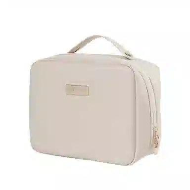 馨枕居 皮质便携防水大容量手提旅行化妆包