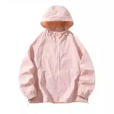 潮流舒适宽松美式时尚设计感简约山系户外露营通勤轻薄运动吸汗速干休闲多功能超轻透气凉感抽绳连帽情侣百搭外套防晒服 男女同款