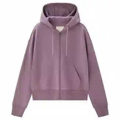 佐丹奴 双面空气层袋鼠兜宽松连帽卫衣 女款