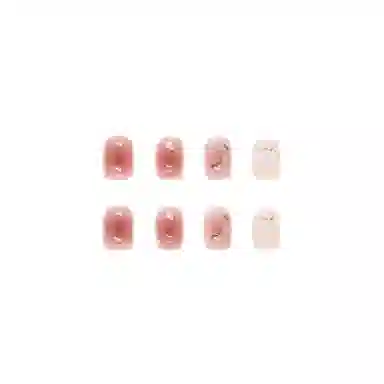 馨枕居 夏季长岛冰茶  穿戴甲 短款蜜桃粉纯色 纯欲