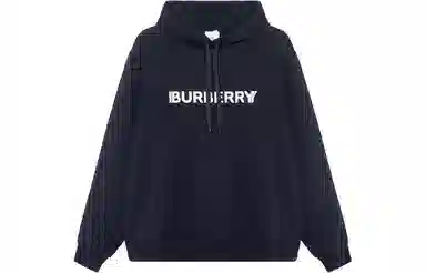 Burberry Logo Hoodie Black