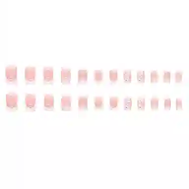 馨枕居 浪漫纯欲简约  穿戴甲 中梯桃色渐变 法式