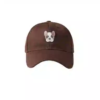 杨同学 小狗刺绣帽 棉 鸭舌帽 男女同款情侣款