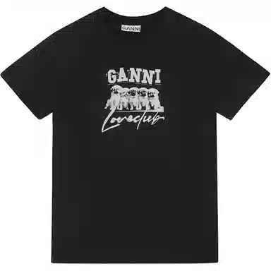 GANNI SS24 Black T-Shirt
