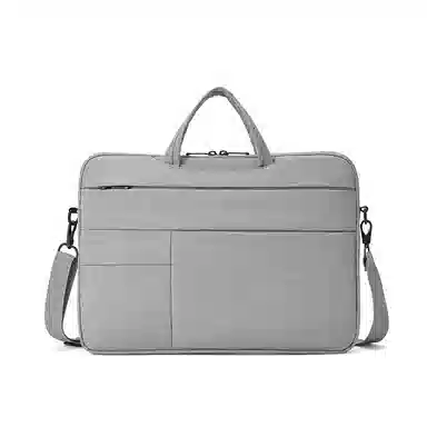 波斯丹顿 时尚简约潮流 织物 公文包 男款 浅灰/湖蓝