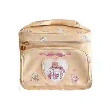 馨枕居 可爱公主大容量外出旅行方形手提化妆包