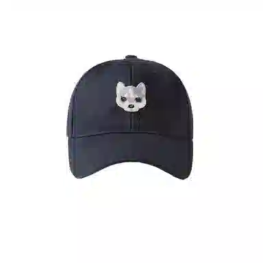 杨同学 小狗刺绣帽 棉 鸭舌帽 男女同款情侣款