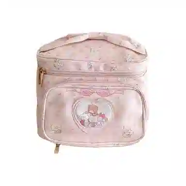 馨枕居 可爱公主大容量外出旅行方形手提化妆包