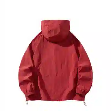 潮流舒适宽松美式时尚设计感简约山系户外露营通勤轻薄运动吸汗速干休闲多功能超轻透气凉感抽绳连帽情侣百搭外套防晒服 男女同款