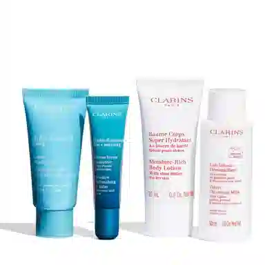 娇韵诗 水润滋养肌肤旅行装 清爽修护 四件套