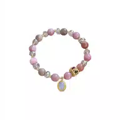 【流浪磁场】 指尖瑰宝 复古潮流财源广进招财进宝八方来财诸事顺利好运连连平安喜乐阖家幸福转运珠#好运天然 蔷薇石 手串 女款