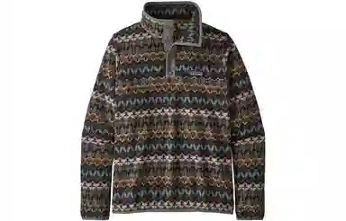 patagonia W'S MICRO D SNAP-T PULLOVER Logo